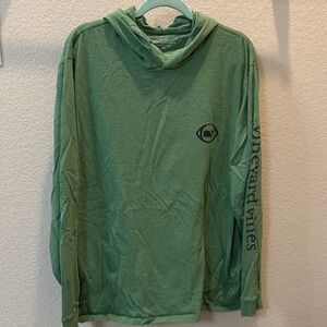 Vineyard Vines Light Green Hoodie Long Sleeve Shirt